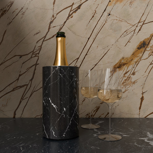 VINBAXO - Marmor Weinkühler - schwarz